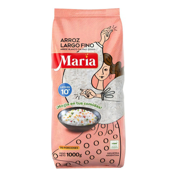 Arroz María Largo Fino X 1kg