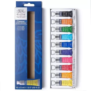 Estojo Aquarela Cotman 5ml 10 Cores Winsor & Newton