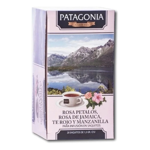 Te Patagonia Premium X 20 Saq. Rosa Petalos Te Rojo