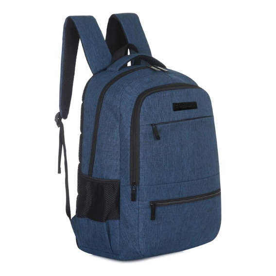 Mochila Urbana Discovery Clásica 15991 Con Porta Notebook Color Azul