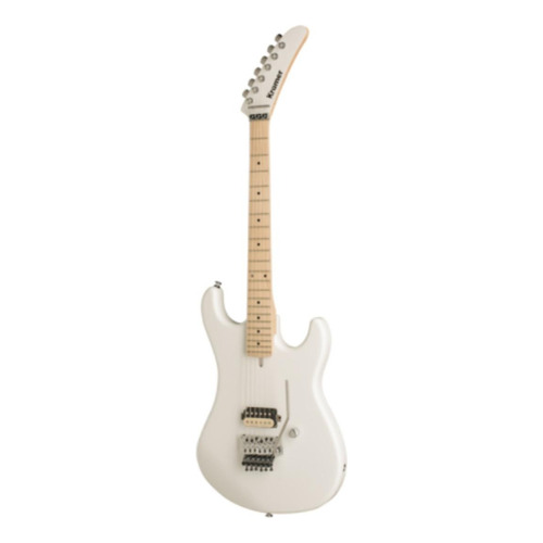 Guitarra eléctrica Kramer Original Collection The 84 de aliso matte white brillante con diapasón de arce