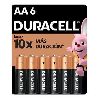 Pila Duracell Mn1500b6 Pilas Aa Alcalinas 1.5v 6 Unidades