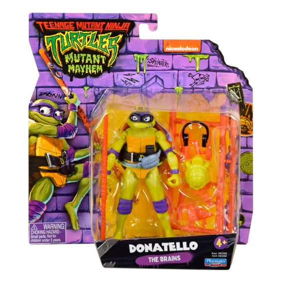 Figura De Acción Bandai Teenage Mutant Ninja Donatello +3