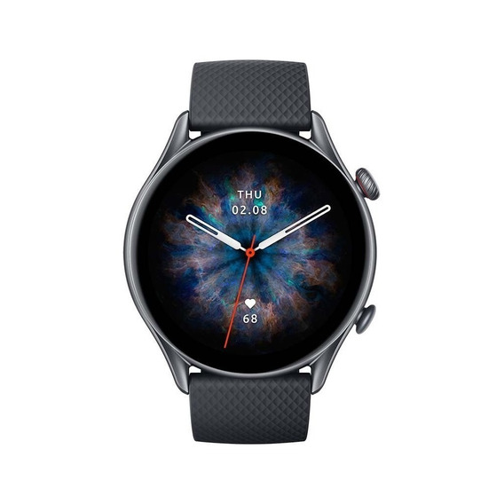 Smartwatch Amazfit GTR 3 Pro 1.45" caja 46mm de  aleación de aluminio  infinite black, malla  infinite black de  fluoroelastómero A2040