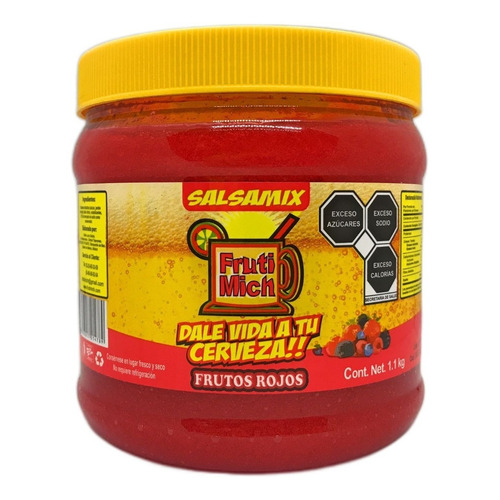 Pulpa Salsa Escarchar Michelada Frutimich 1.1kg Frutos Rojos