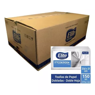 Toalla Para Manos Elite 24 Paquetes De 150 Hojas Caja