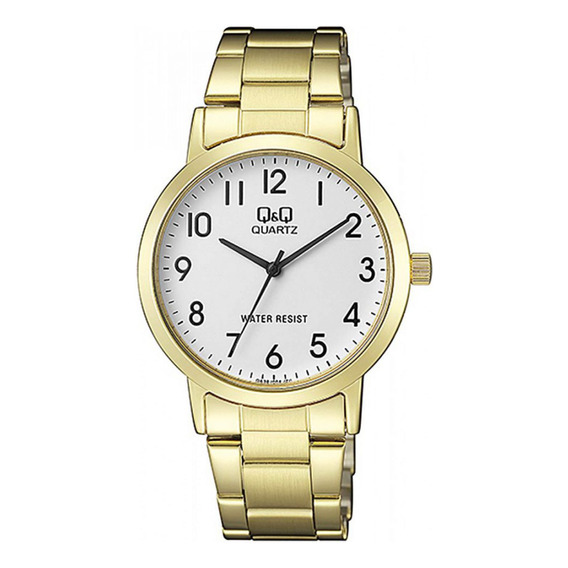 Reloj Para Unisex Q&q Qa38j004 Qa38j004y Dorado