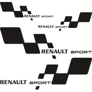 Kit Renault Sport Chico Incluye 4 Calcos Graficastuning