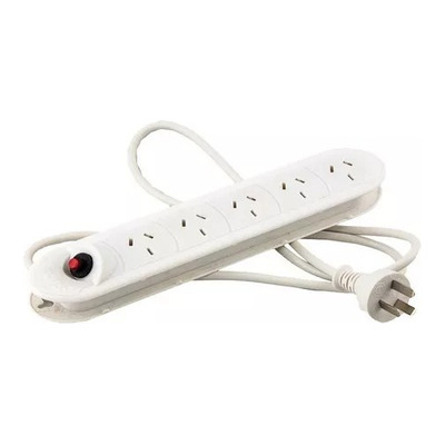 Zapatilla Prolongador 5 Enchufes Cable 1,5 Metros Interelec