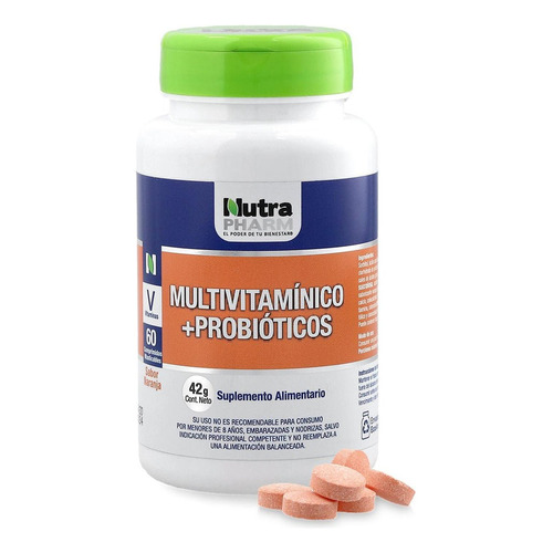 Multivitamínico + Probióticos X 60 Comp. Sabor Sin sabor