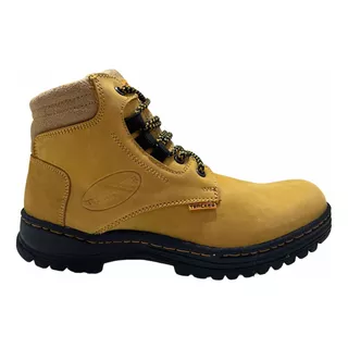 Bota Piel Tracker Industrial O Casual Cosida Antiderrapante