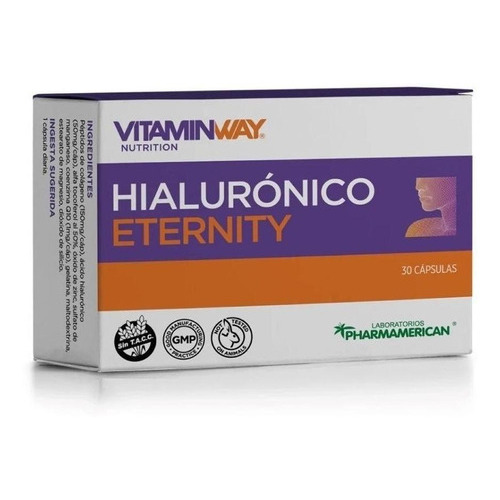 Ácido Hialurónico Eternity 30 Cápsulas Vitaminway Sabor Sin sabor