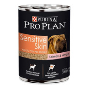 Alimento Pro Plan Optiderma Sensitive Skin Adult Para Perro Adulto Todos Los Tamaños Sabor Salmón Y Arroz En Lata De 368.5g