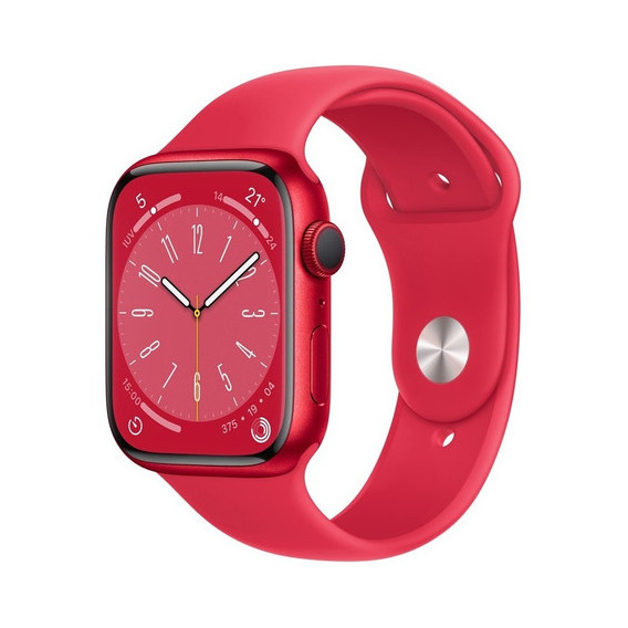 Apple Watch Series 8 GPS - Caja (PRODUCT)RED de aluminio 45 mm - Correa deportiva (PRODUCT)RED - Patrón - Distribuidor Autorizado