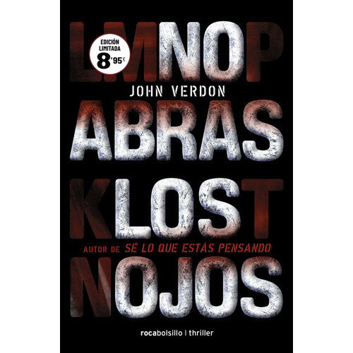 No Abras Los Ojos (serie Dave Gurney 2) ( Libro Original ), De John Verdon, Javier Guerrero, John Verdon, Javier Guerrero. Editorial Roca Bolsillo En Español