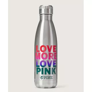 Botellita Metálica Para Agua Pink Victorias Secret Color Ac