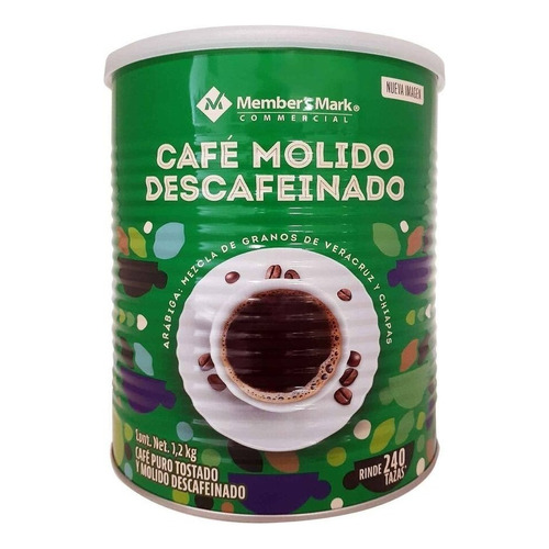Café Tostado Y Molido Member's Mark Descafeinado De 1.2 Kg