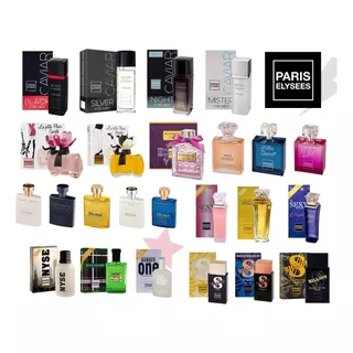 Kit C/ Perfumes Paris Elysees Atacado Premium E Classico