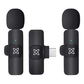 Microfono Inalambrico Periodista 2 Mic Celular Usb Tipo C