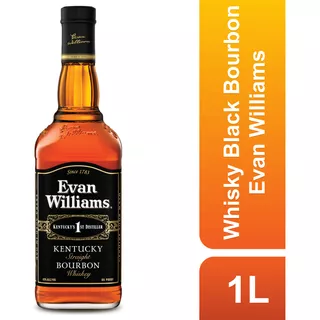 Whisky Black Bourbon 1 Litro Evan Williams