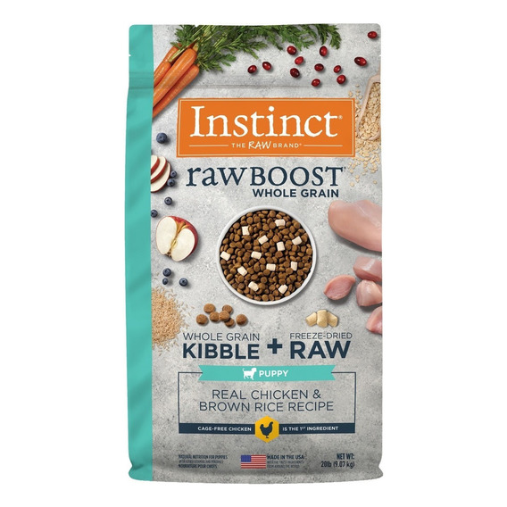 Croquetas Instinct Raw Boost De Pollo Para Cachorros