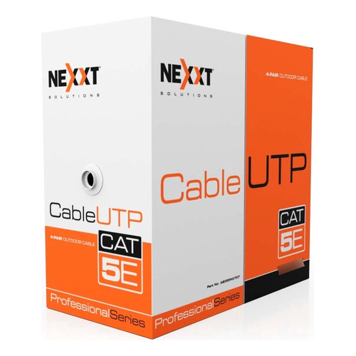 Nexxt Cable Utp Cat5e Rollo Caja Bobina 100 Mts 100% Cobre