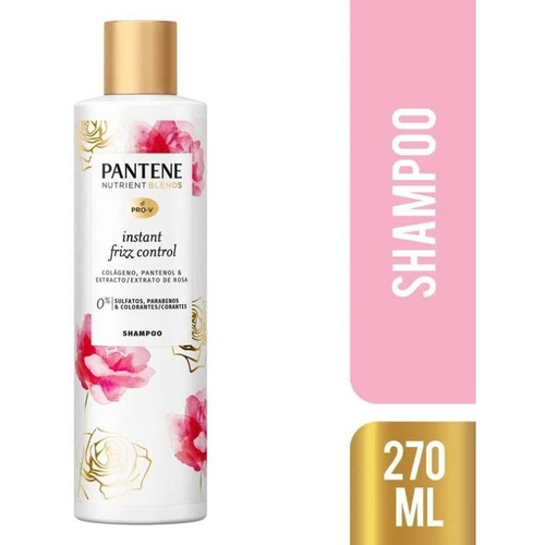 Shampoo Pantene Instant Frizz Control Con Colágeno - 270ml