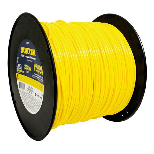 Hilo Para Desbrozadora En Carrete 2.4mm X 262 Metros Color Amarillo