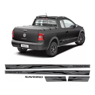 Faixa Adesivo Volkswagen Saveiro Trooper 2012 2013 Grafite