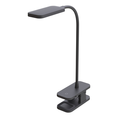 Lampara De Escritorio Led Maura Negra Con Pinza Tl100n Mks