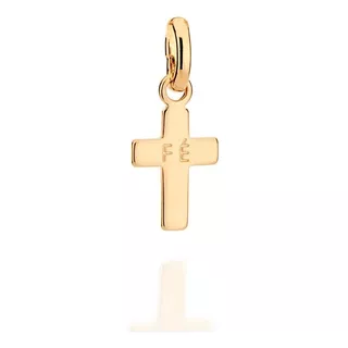 Pingente Rommanel Crucifixo Pequeno Escrito Fé Centro 542657