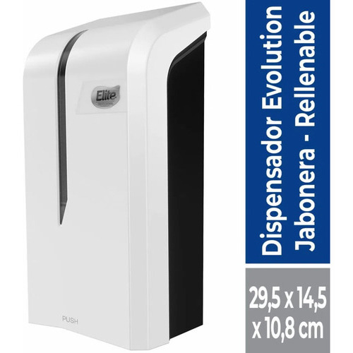 Dispensador Elite Evolution Granel Jabón O Alcohol Color Blanco