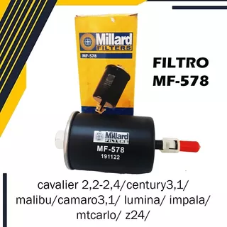 Filtro Gasolina Mf578 Cavalier Century Malibu Camaro Lumina