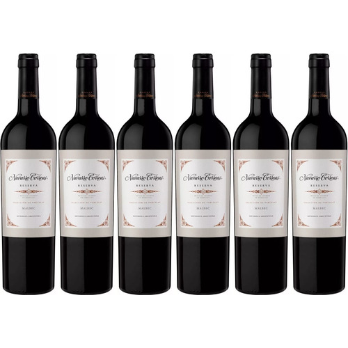 Vino Navarro Correas Reserva Malbec Caja X6 750 Ml