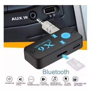 Receptor Transmisor Bluetooth Micro Sd Auxiliar Audio Carro