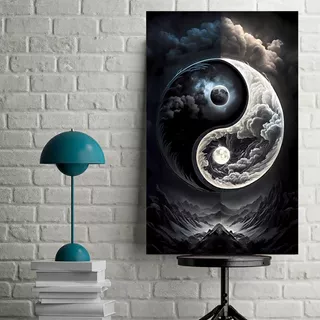 Cuadro Decorativo Zen Yin Yang (80x50 Cm)