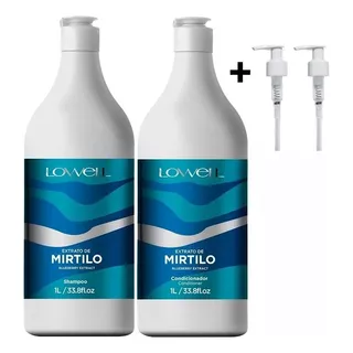  Kit Lowell Mirtilo Shampoo + Condicionador 2x1 L Original