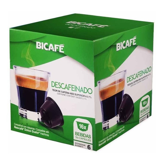 Cápsulas Bicafé Café Descafeinado Compatible Dolce Gusto Ub