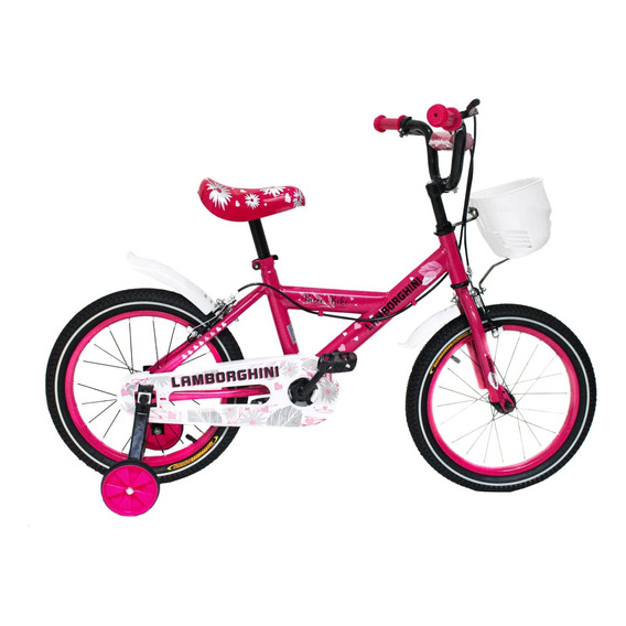 Bicicleta Infantil Rodado 16 Lamborghini Ruedas Inflables