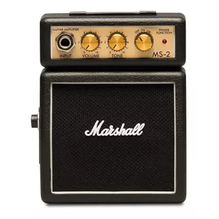 Amplificador Marshall Micro Amp Ms-2 Transistor Para Guitarra De 1w Cor Preto 9v