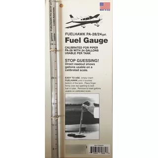 Medidor Combustible Avion Aviones Fuelhawk Pa-28/24 Gal