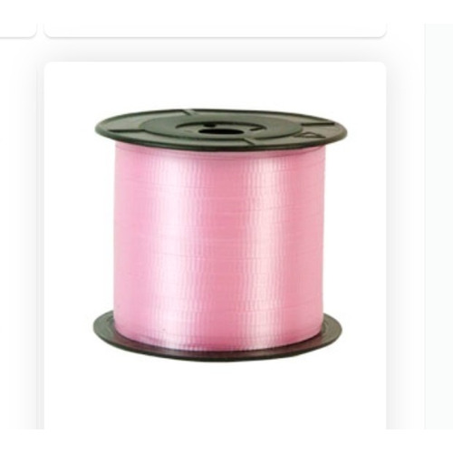 Liston Rulin Curling Curly Liso 100m, Decoración Y S Color Salmon