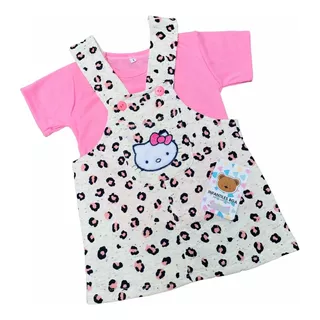 Vestido Jardinera Para Niña De Hello Kitty