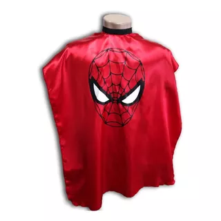 Capa De Corte Infantil Super Herois Otima Qualidade Cor Vermelho Homem Aranha