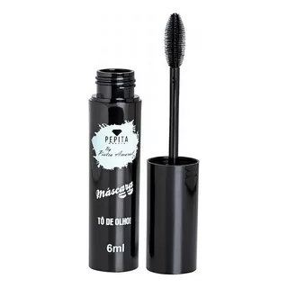 Mascara De Cílios Pepita Makeup Efeito Cílios Postiço Cor Preto