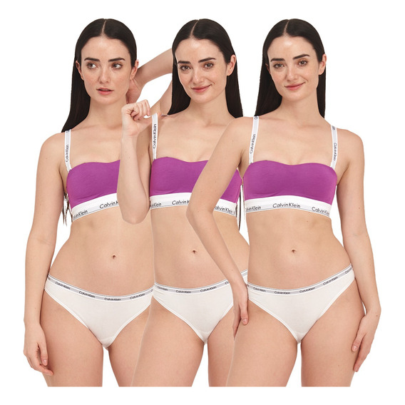 Bikini 3-pk Ck Para Mujer Qd5207