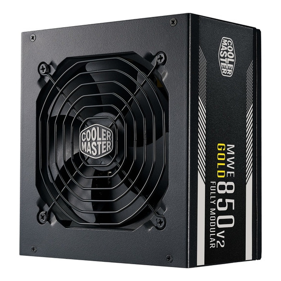 Fuente Cooler Master Mwe 850w V2 80 Plus Gold Full Modular Color Negro