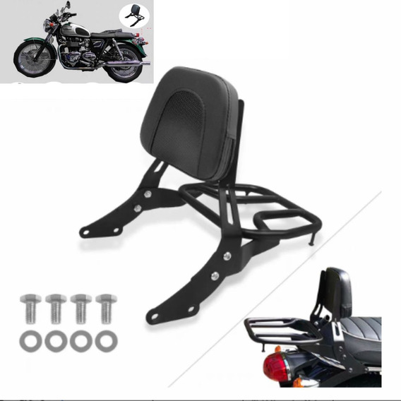 Parrilla Trasera Para Moto Con Respaldo Triunfos T100 T120