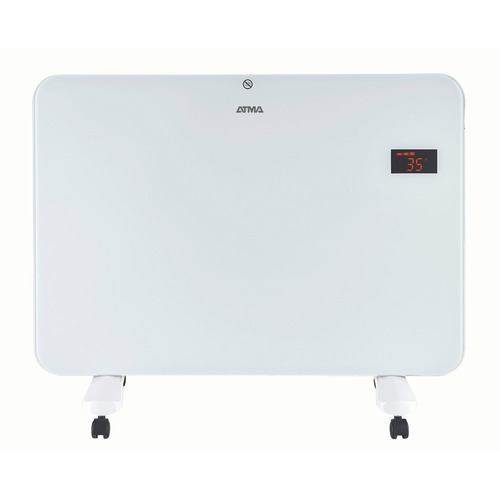 Calefactor Vitro Atma 1500w Bajo Consumo, Remoto + Display Color Blanco