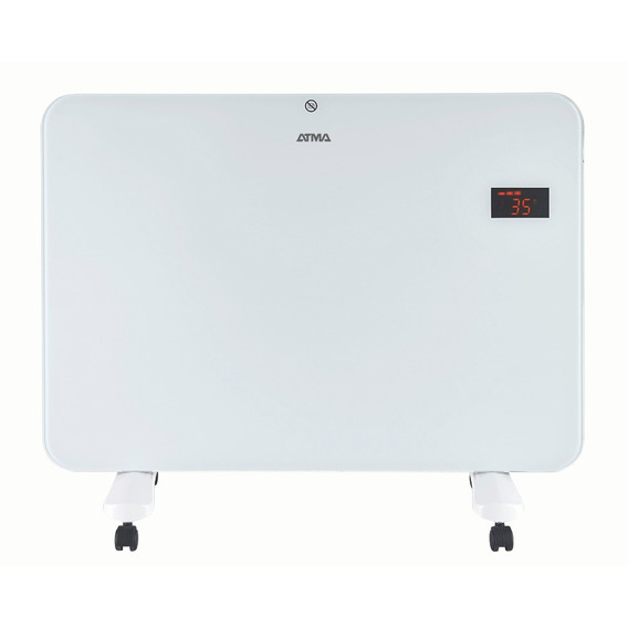 Calefactor Vitro Atma 1500w bajo consumo remoto display color blanco